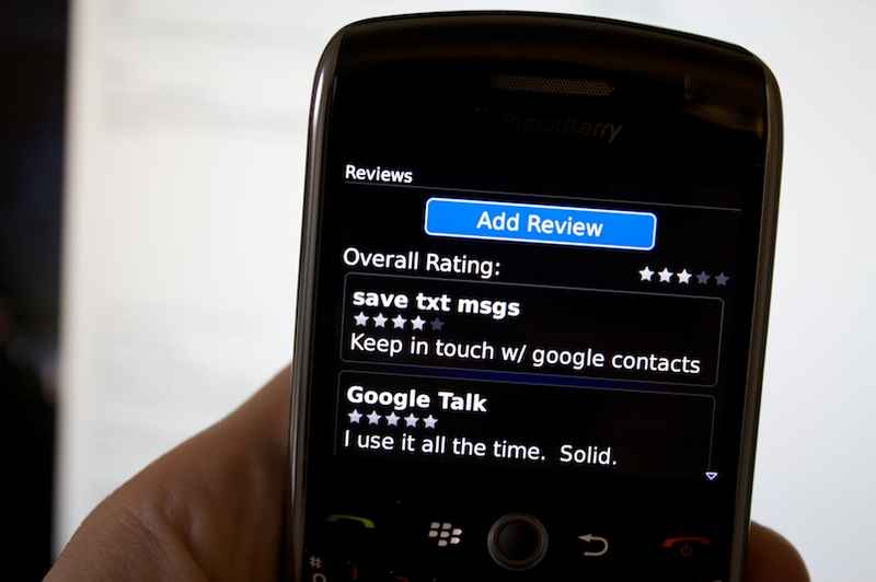 Illustration for article titled BlackBerry App World Tour and Impressions